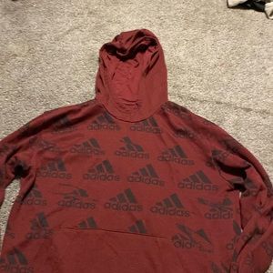 Maroon Adidas Hoodie